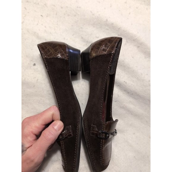 Aerosoles Womens Playfill Brown Leather And Suede Flat Loafer Size 6M - Picture 3 of 9